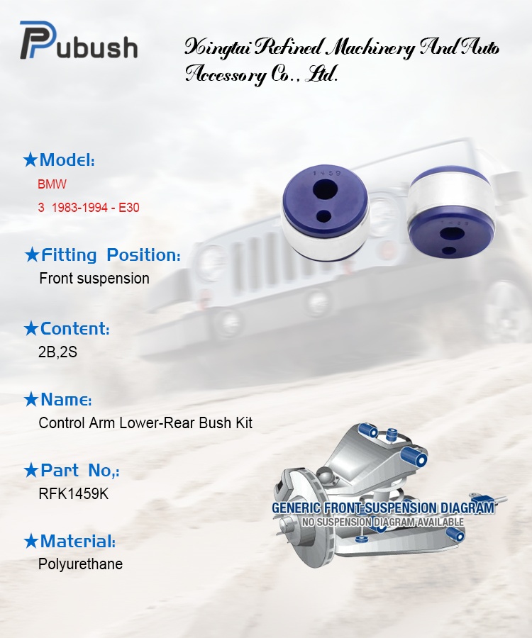 Control Arm Lower-Rear Bush Kit - Double Offset for BMW 3 1983-1994 - E30